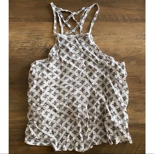 Hollister // Criss Cross Boho Tank Top